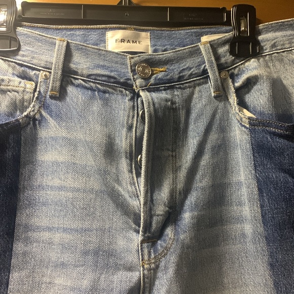 NWOT FRAME Two Tone High Rise Jeans Size 31 - Picture 2 of 7